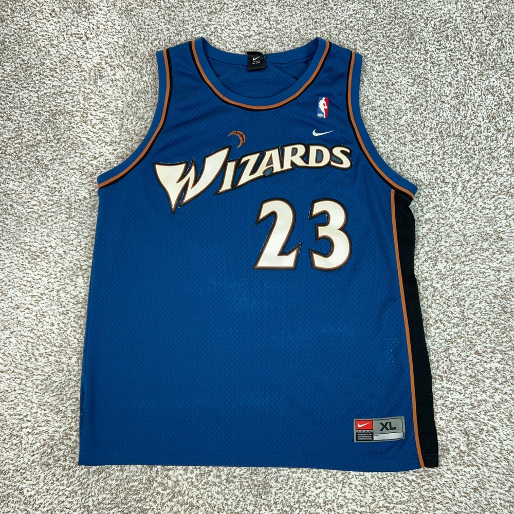 Washington Wizards Jersey Mens XL Blue Nike Jordan 23 NBA Basketball Stitched